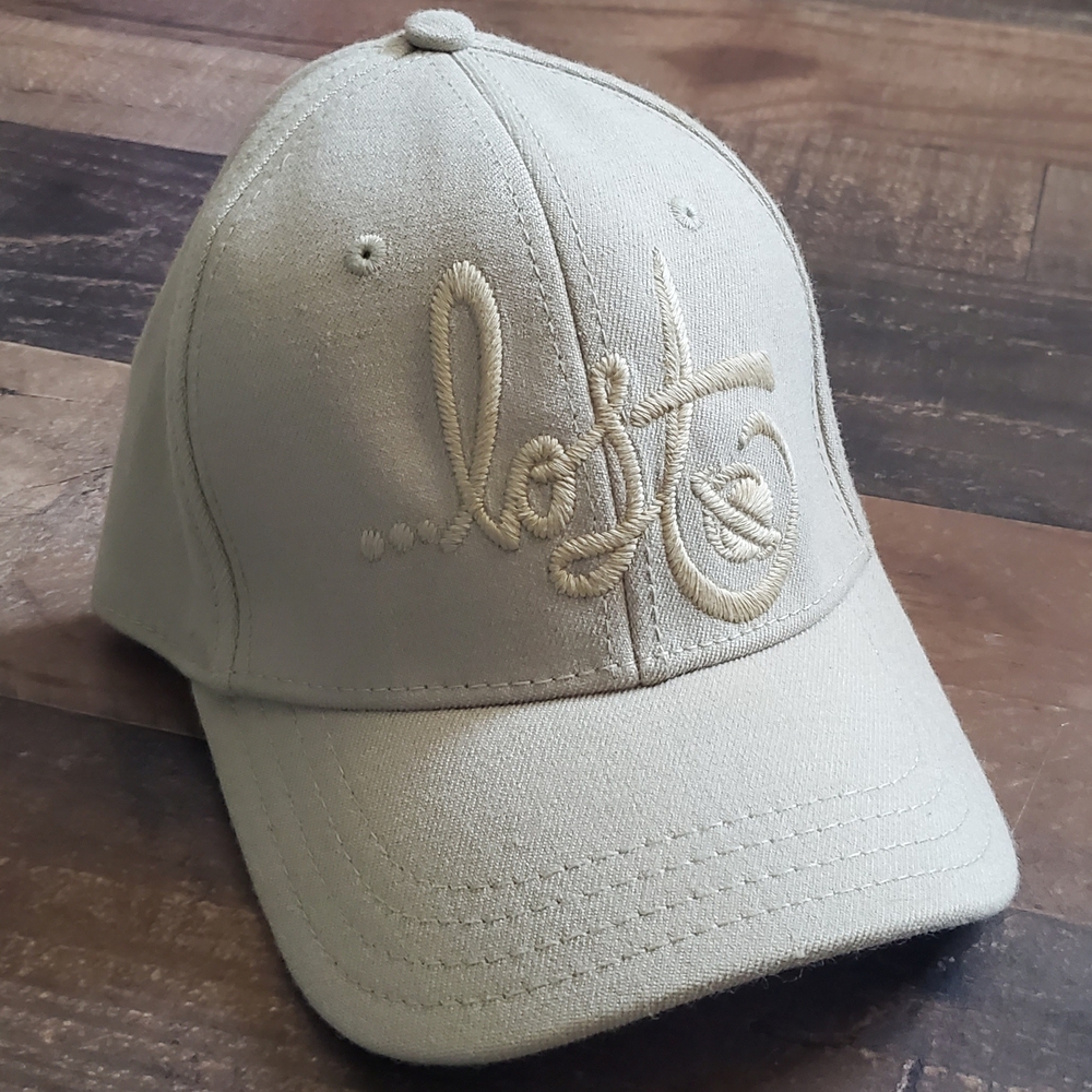 New LOST Men's Natural Sand Embroidered Ball Cap Fitted Hat L/XL